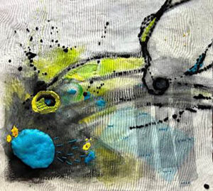 Eumelia Castro Galaxy II, 2024 21" x 21" Art Textile