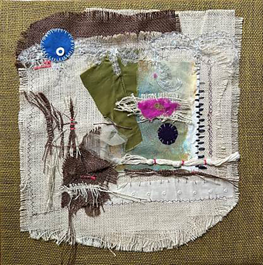 Home Sweet Home - 2024 - 18 x 18 Art Textile