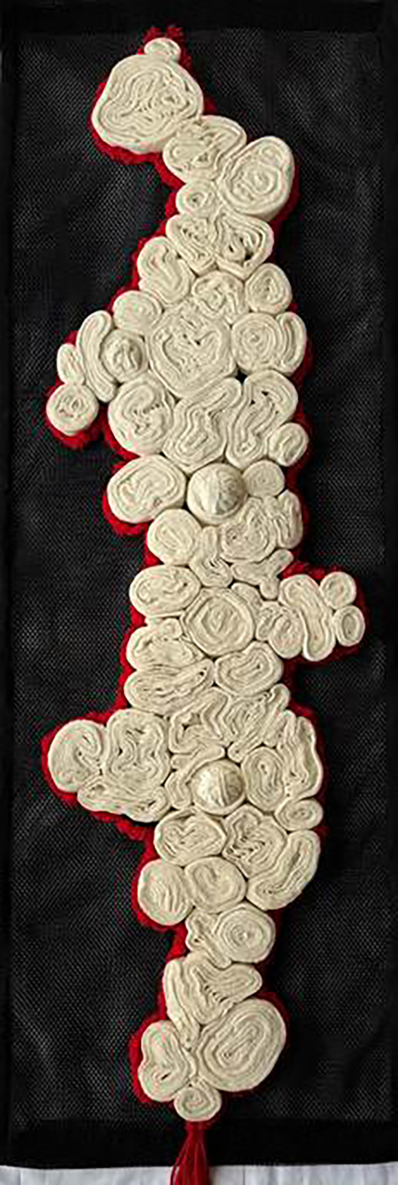 Eumelia Castro TENSION AND RELIEF, light that ascends 2025 20" x 80"